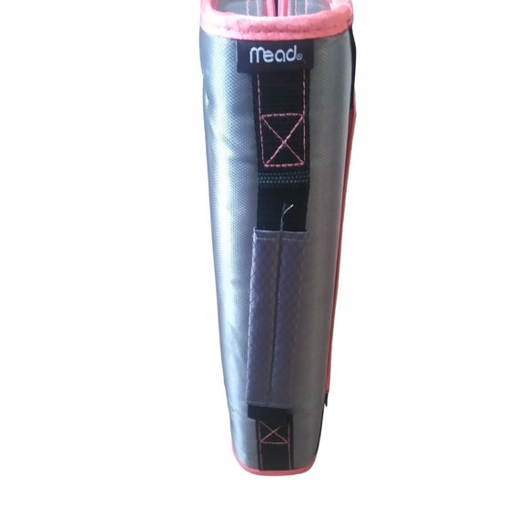 Mead Five Star Zipper Binder Black Pink Edge 2 Inch File Pocket Binder - Picture 5 of 11